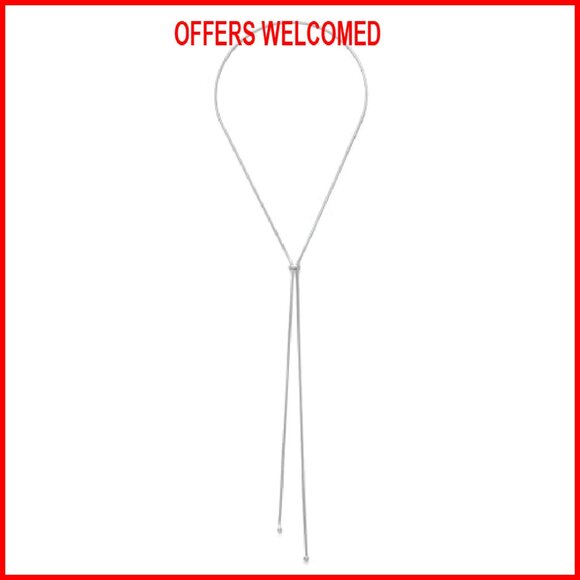 Adjustable Y-Chain Necklace Brass Dainty Fashion Jewelry Women - Picture 2 of 6